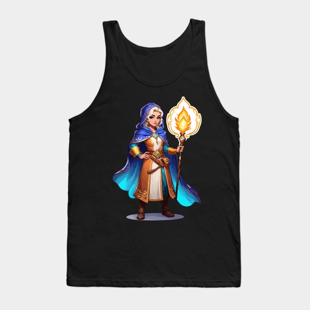 Mage Fantasy Illustration Tank Top by FluffigerSchuh